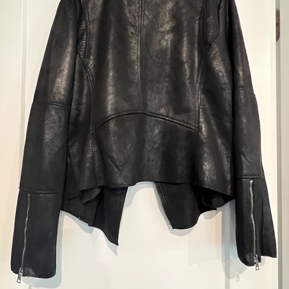 Faux Suede Moto Style Jacket - Picture 4 of 8